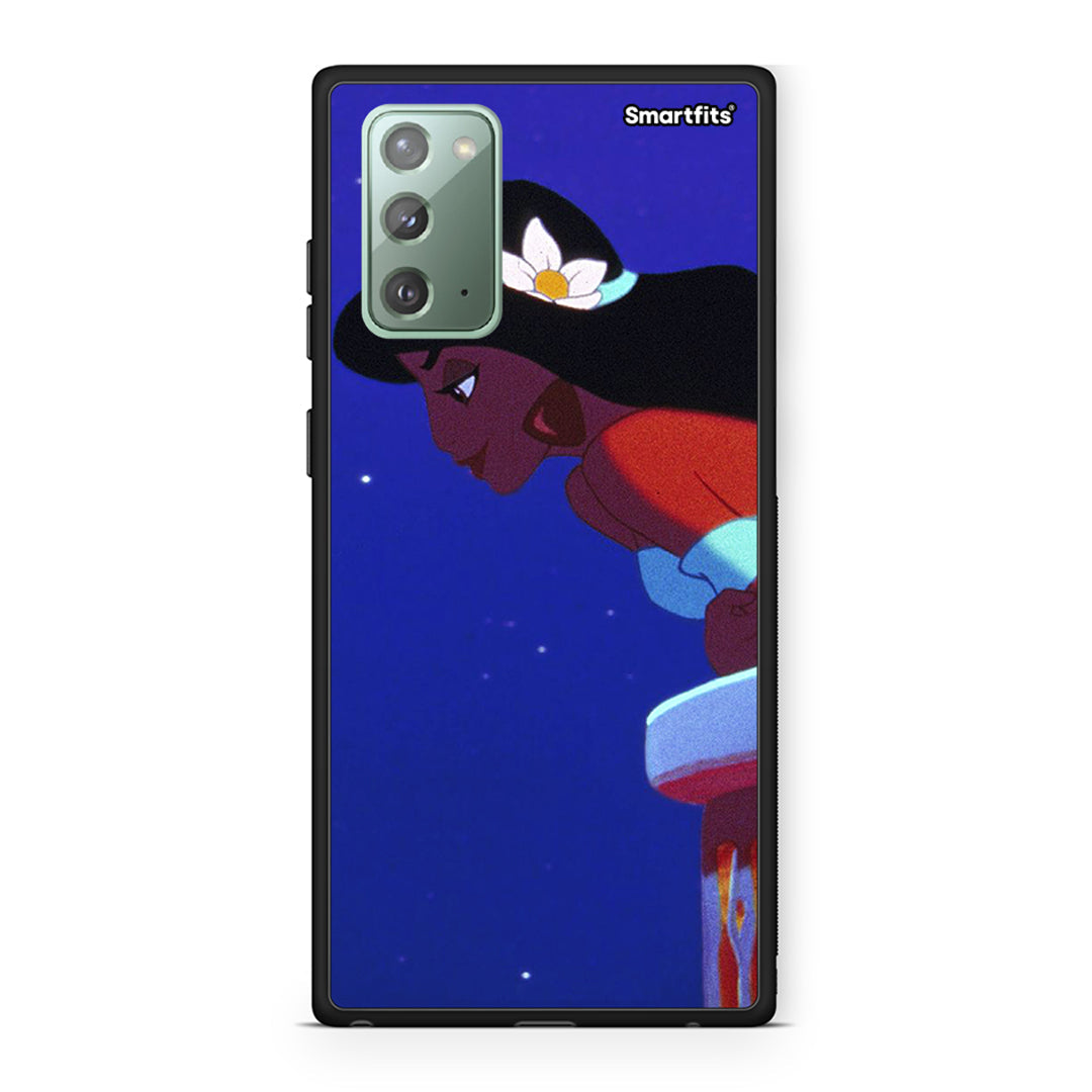 Samsung Note 20 Alladin And Jasmine Love 2 θήκη από τη Smartfits με σχέδιο στο πίσω μέρος και μαύρο περίβλημα | Smartphone case with colorful back and black bezels by Smartfits