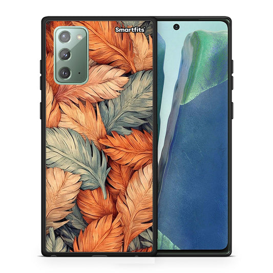 Θήκη Samsung Note 20 Autumn Leaves από τη Smartfits με σχέδιο στο πίσω μέρος και μαύρο περίβλημα | Samsung Note 20 Autumn Leaves case with colorful back and black bezels
