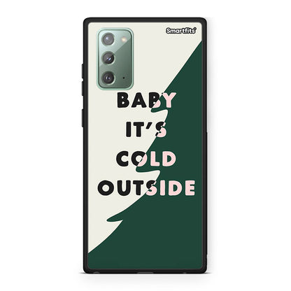 Samsung Note 20 Cold Outside θήκη από τη Smartfits με σχέδιο στο πίσω μέρος και μαύρο περίβλημα | Smartphone case with colorful back and black bezels by Smartfits