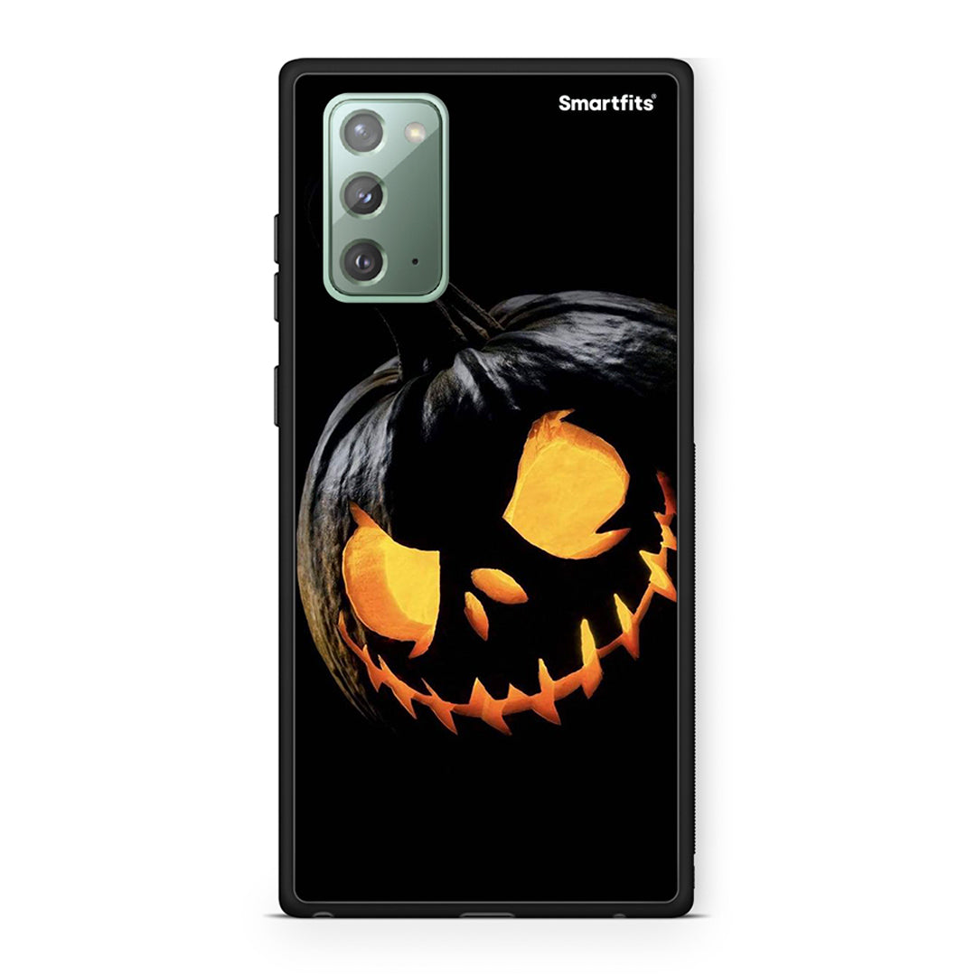 Samsung Note 20 Halloween Scary Pumpkin Θήκη από τη Smartfits με σχέδιο στο πίσω μέρος και μαύρο περίβλημα | Smartphone case with colorful back and black bezels by Smartfits