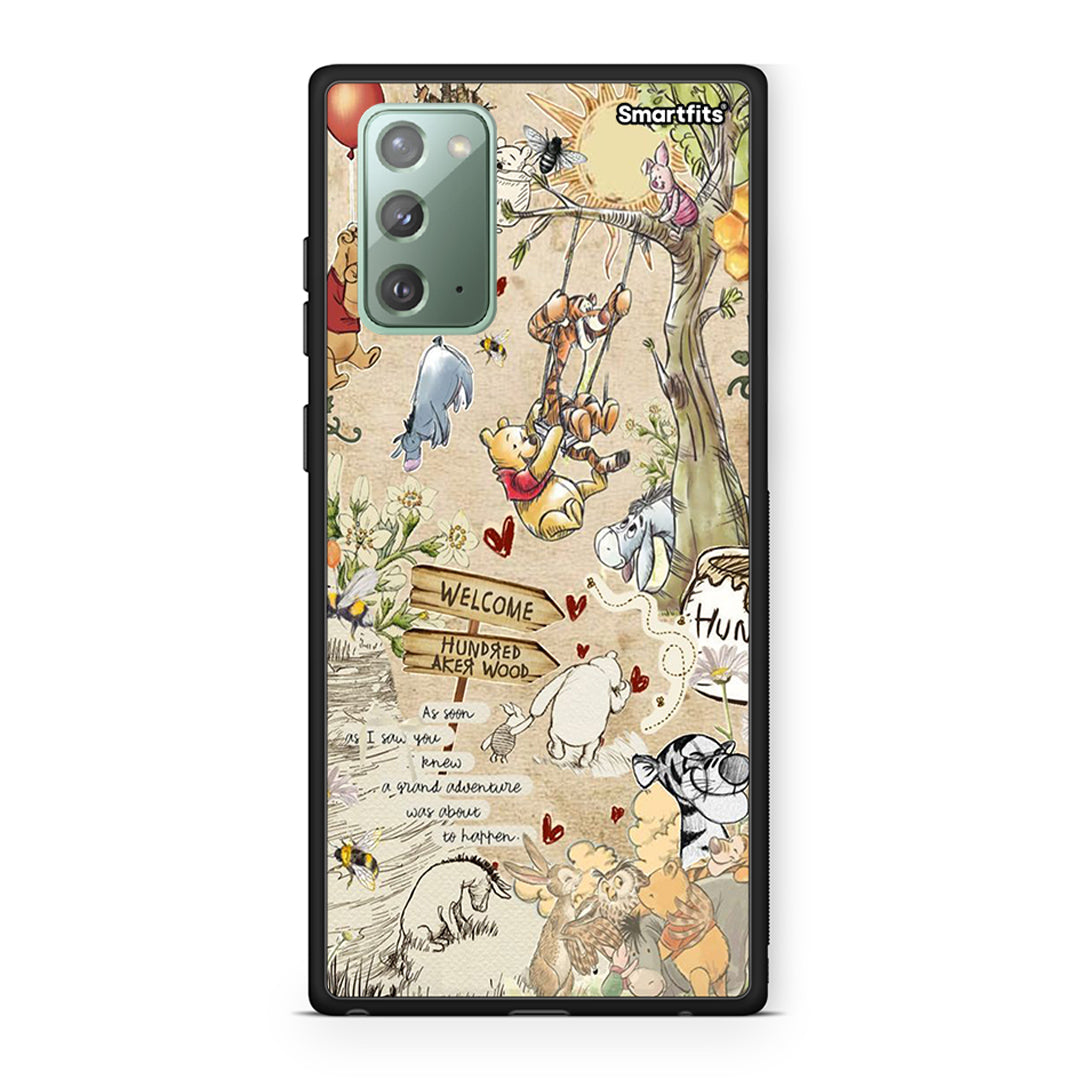 Samsung Note 20 Happy Friends θήκη από τη Smartfits με σχέδιο στο πίσω μέρος και μαύρο περίβλημα | Smartphone case with colorful back and black bezels by Smartfits