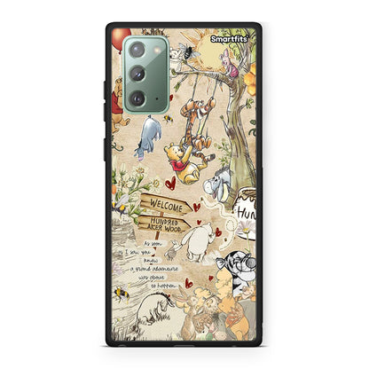 Samsung Note 20 Happy Friends θήκη από τη Smartfits με σχέδιο στο πίσω μέρος και μαύρο περίβλημα | Smartphone case with colorful back and black bezels by Smartfits