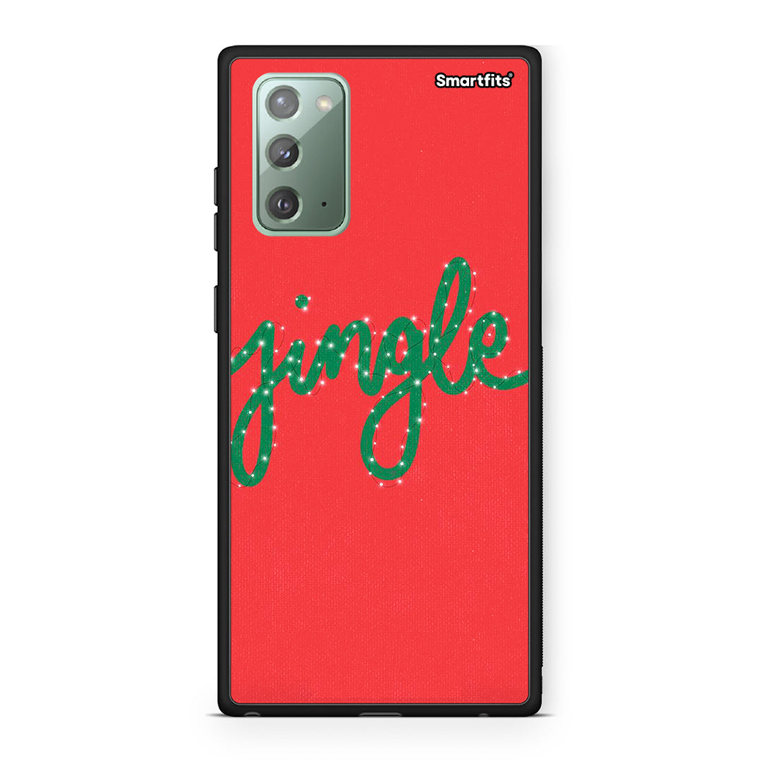Samsung Note 20 Jingle Xmas θήκη από τη Smartfits με σχέδιο στο πίσω μέρος και μαύρο περίβλημα | Smartphone case with colorful back and black bezels by Smartfits