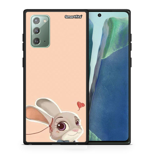 Θήκη Samsung Note 20 Nick Wilde And Judy Hopps Love 2 από τη Smartfits με σχέδιο στο πίσω μέρος και μαύρο περίβλημα | Samsung Note 20 Nick Wilde And Judy Hopps Love 2 case with colorful back and black bezels
