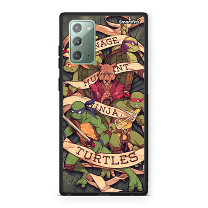 Samsung Note 20 Ninja Turtles θήκη από τη Smartfits με σχέδιο στο πίσω μέρος και μαύρο περίβλημα | Smartphone case with colorful back and black bezels by Smartfits