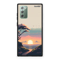 Thumbnail for Samsung Note 20 Pixel Sunset Θήκη από τη Smartfits με σχέδιο στο πίσω μέρος και μαύρο περίβλημα | Smartphone case with colorful back and black bezels by Smartfits
