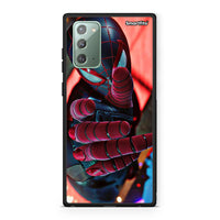 Thumbnail for Samsung Note 20 Spider Hand Θήκη από τη Smartfits με σχέδιο στο πίσω μέρος και μαύρο περίβλημα | Smartphone case with colorful back and black bezels by Smartfits