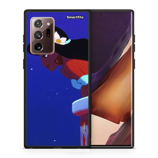 Θήκη Samsung Note 20 Ultra Alladin And Jasmine Love 2 από τη Smartfits με σχέδιο στο πίσω μέρος και μαύρο περίβλημα | Samsung Note 20 Ultra Alladin And Jasmine Love 2 case with colorful back and black bezels
