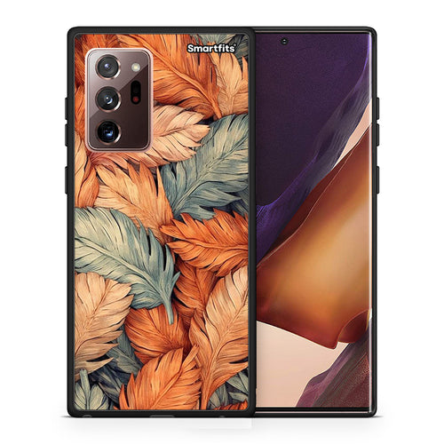 Θήκη Samsung Note 20 Ultra Autumn Leaves από τη Smartfits με σχέδιο στο πίσω μέρος και μαύρο περίβλημα | Samsung Note 20 Ultra Autumn Leaves case with colorful back and black bezels