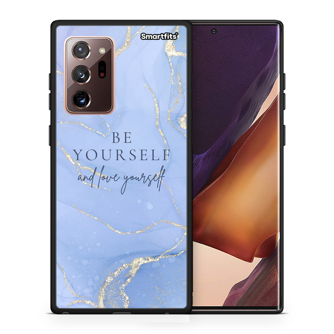 Θήκη Samsung Note 20 Ultra Be Yourself από τη Smartfits με σχέδιο στο πίσω μέρος και μαύρο περίβλημα | Samsung Note 20 Ultra Be Yourself case with colorful back and black bezels