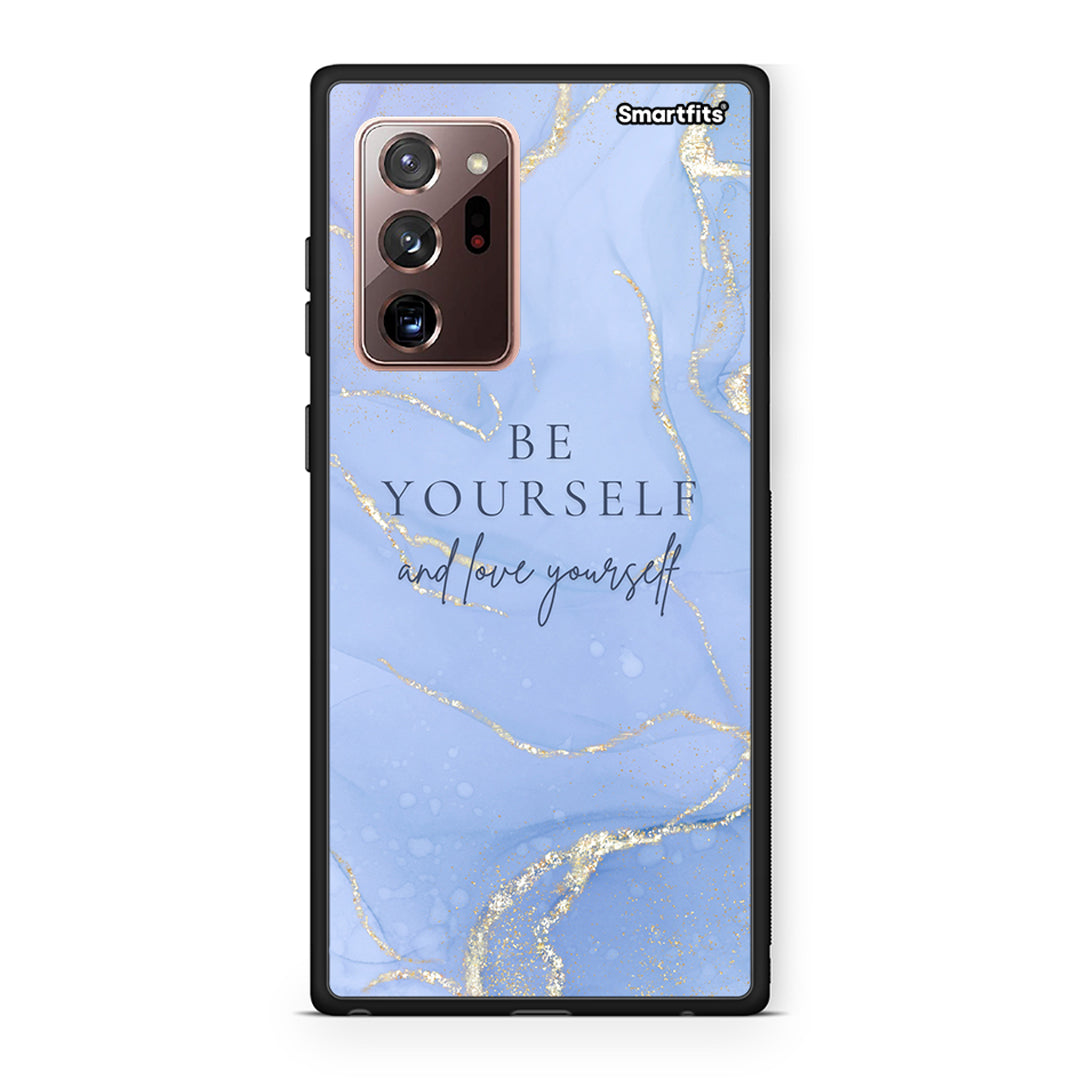 Samsung Note 20 Ultra Be Yourself θήκη από τη Smartfits με σχέδιο στο πίσω μέρος και μαύρο περίβλημα | Smartphone case with colorful back and black bezels by Smartfits
