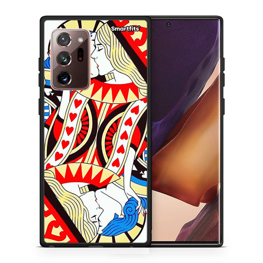 Θήκη Samsung Note 20 Ultra Card Love από τη Smartfits με σχέδιο στο πίσω μέρος και μαύρο περίβλημα | Samsung Note 20 Ultra Card Love case with colorful back and black bezels