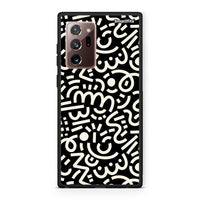 Thumbnail for Samsung Note 20 Ultra Doodle Art Θήκη από τη Smartfits με σχέδιο στο πίσω μέρος και μαύρο περίβλημα | Smartphone case with colorful back and black bezels by Smartfits