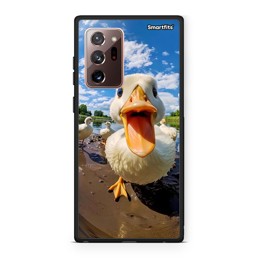 Samsung Note 20 Ultra Duck Face θήκη από τη Smartfits με σχέδιο στο πίσω μέρος και μαύρο περίβλημα | Smartphone case with colorful back and black bezels by Smartfits