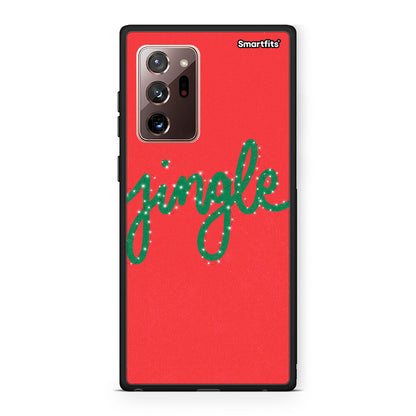 Samsung Note 20 Ultra Jingle Xmas θήκη από τη Smartfits με σχέδιο στο πίσω μέρος και μαύρο περίβλημα | Smartphone case with colorful back and black bezels by Smartfits