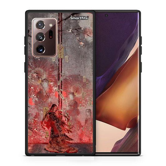 Θήκη Samsung Note 20 Ultra Nezuko Kamado από τη Smartfits με σχέδιο στο πίσω μέρος και μαύρο περίβλημα | Samsung Note 20 Ultra Nezuko Kamado case with colorful back and black bezels