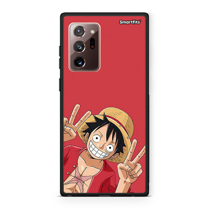 Samsung Note 20 Ultra Pirate Luffy Θήκη από τη Smartfits με σχέδιο στο πίσω μέρος και μαύρο περίβλημα | Smartphone case with colorful back and black bezels by Smartfits