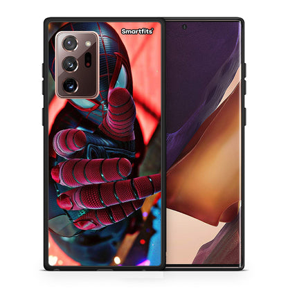 Θήκη Samsung Note 20 Ultra Spider Hand από τη Smartfits με σχέδιο στο πίσω μέρος και μαύρο περίβλημα | Samsung Note 20 Ultra Spider Hand case with colorful back and black bezels