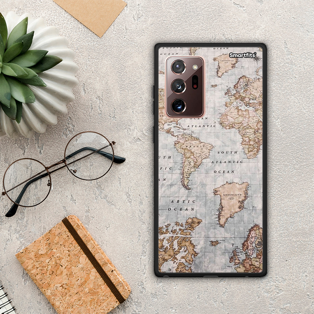World Map - Samsung Galaxy Note 20 Ultra θήκη
