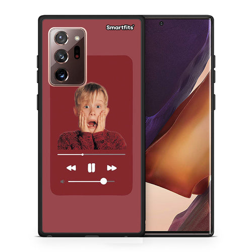 Θήκη Samsung Note 20 Ultra Xmas Alone Music από τη Smartfits με σχέδιο στο πίσω μέρος και μαύρο περίβλημα | Samsung Note 20 Ultra Xmas Alone Music case with colorful back and black bezels