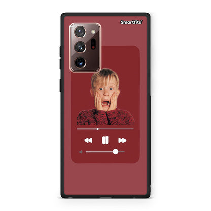 Samsung Note 20 Ultra Xmas Alone Music θήκη από τη Smartfits με σχέδιο στο πίσω μέρος και μαύρο περίβλημα | Smartphone case with colorful back and black bezels by Smartfits