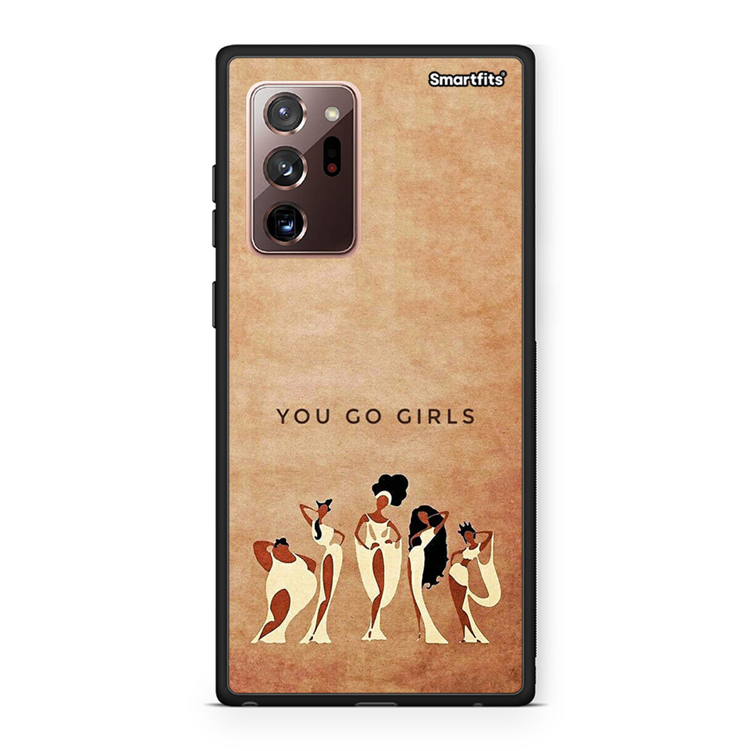 Samsung Note 20 Ultra You Go Girl θήκη από τη Smartfits με σχέδιο στο πίσω μέρος και μαύρο περίβλημα | Smartphone case with colorful back and black bezels by Smartfits