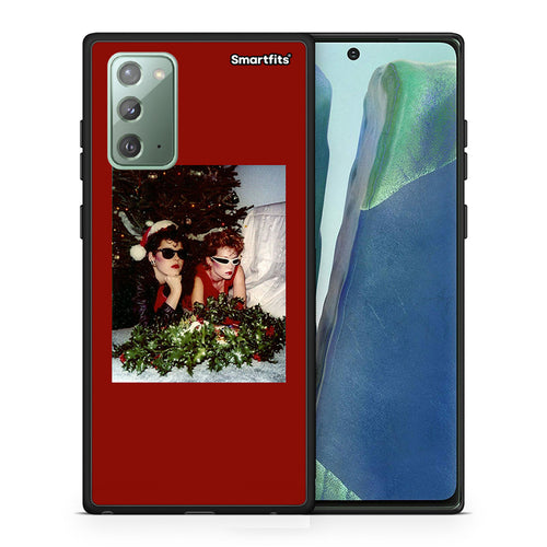 Θήκη Samsung Note 20 Waiting For Xmas από τη Smartfits με σχέδιο στο πίσω μέρος και μαύρο περίβλημα | Samsung Note 20 Waiting For Xmas case with colorful back and black bezels
