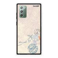 Thumbnail for Samsung Note 20 Where Next Θήκη από τη Smartfits με σχέδιο στο πίσω μέρος και μαύρο περίβλημα | Smartphone case with colorful back and black bezels by Smartfits