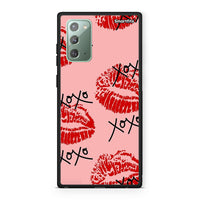 Thumbnail for Samsung Note 20 XOXO Lips θήκη από τη Smartfits με σχέδιο στο πίσω μέρος και μαύρο περίβλημα | Smartphone case with colorful back and black bezels by Smartfits