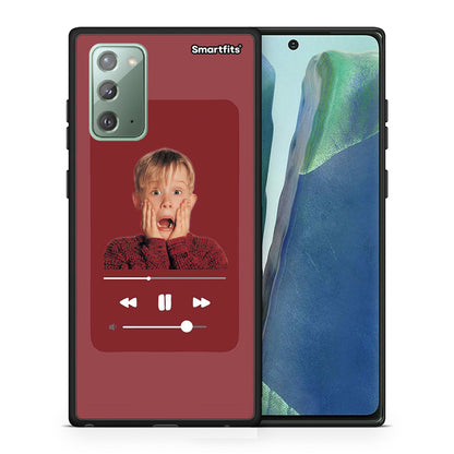 Θήκη Samsung Note 20 Xmas Alone Music από τη Smartfits με σχέδιο στο πίσω μέρος και μαύρο περίβλημα | Samsung Note 20 Xmas Alone Music case with colorful back and black bezels