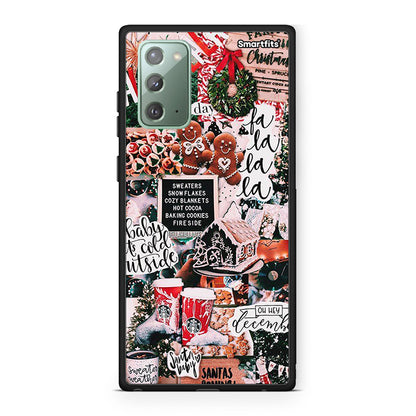 Samsung Note 20 Xmas Habbits θήκη από τη Smartfits με σχέδιο στο πίσω μέρος και μαύρο περίβλημα | Smartphone case with colorful back and black bezels by Smartfits