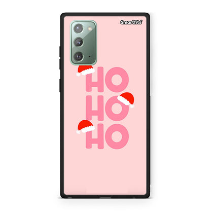 Samsung Note 20 Xmas Ho Ho Ho θήκη από τη Smartfits με σχέδιο στο πίσω μέρος και μαύρο περίβλημα | Smartphone case with colorful back and black bezels by Smartfits