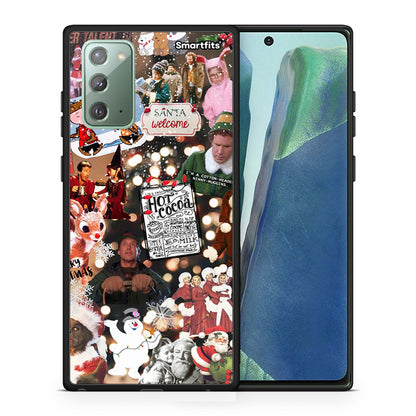 Θήκη Samsung Note 20 Xmas Movies από τη Smartfits με σχέδιο στο πίσω μέρος και μαύρο περίβλημα | Samsung Note 20 Xmas Movies case with colorful back and black bezels