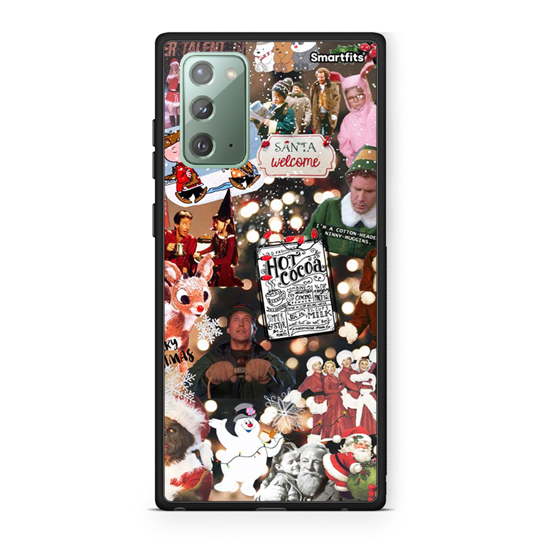Samsung Note 20 Xmas Movies θήκη από τη Smartfits με σχέδιο στο πίσω μέρος και μαύρο περίβλημα | Smartphone case with colorful back and black bezels by Smartfits