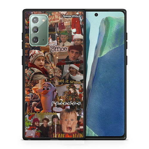 Θήκη Samsung Note 20 Xmas Wishes από τη Smartfits με σχέδιο στο πίσω μέρος και μαύρο περίβλημα | Samsung Note 20 Xmas Wishes case with colorful back and black bezels