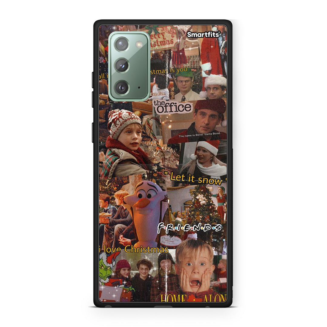 Samsung Note 20 Xmas Wishes θήκη από τη Smartfits με σχέδιο στο πίσω μέρος και μαύρο περίβλημα | Smartphone case with colorful back and black bezels by Smartfits