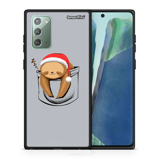 Θήκη Samsung Note 20 Xmas Zzzz από τη Smartfits με σχέδιο στο πίσω μέρος και μαύρο περίβλημα | Samsung Note 20 Xmas Zzzz case with colorful back and black bezels