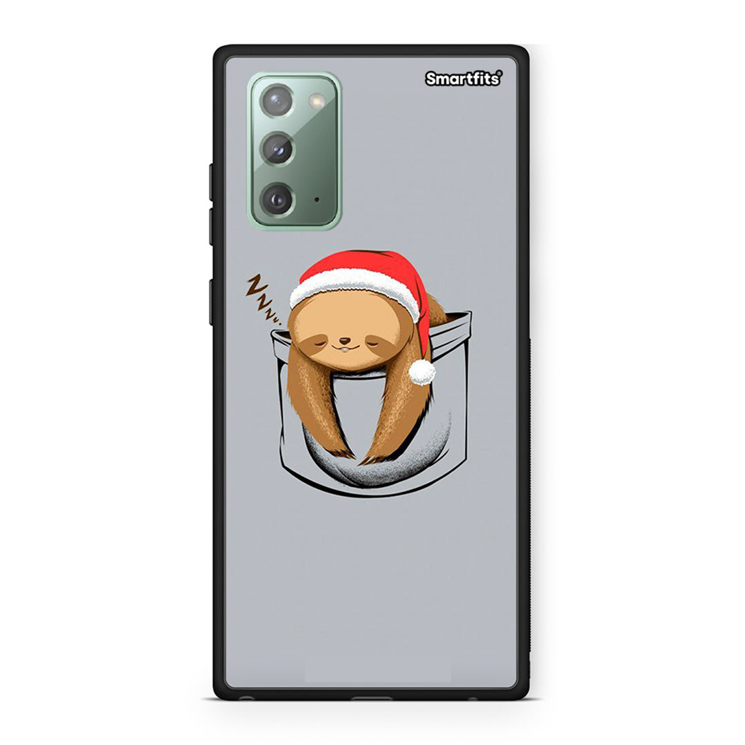Samsung Note 20 Xmas Zzzz θήκη από τη Smartfits με σχέδιο στο πίσω μέρος και μαύρο περίβλημα | Smartphone case with colorful back and black bezels by Smartfits