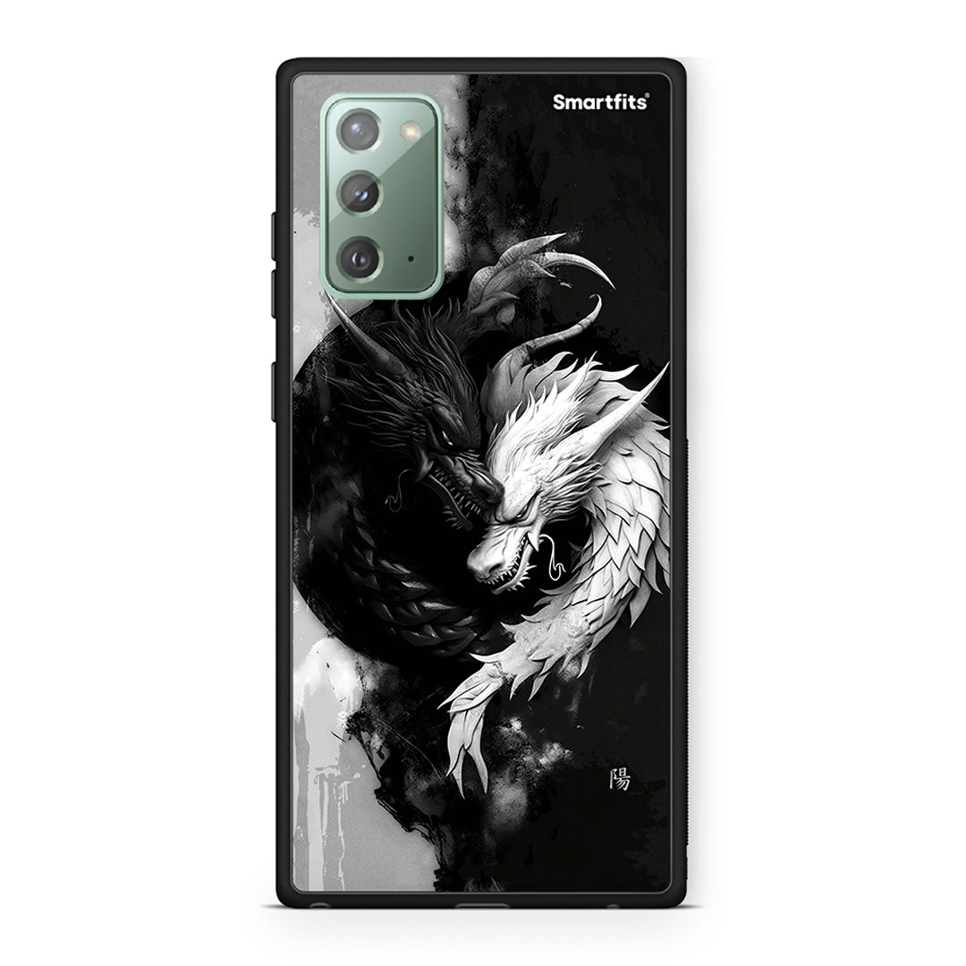 Samsung Note 20 Yin Yang Θήκη από τη Smartfits με σχέδιο στο πίσω μέρος και μαύρο περίβλημα | Smartphone case with colorful back and black bezels by Smartfits