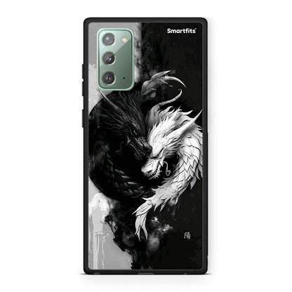 Samsung Note 20 Yin Yang Θήκη από τη Smartfits με σχέδιο στο πίσω μέρος και μαύρο περίβλημα | Smartphone case with colorful back and black bezels by Smartfits