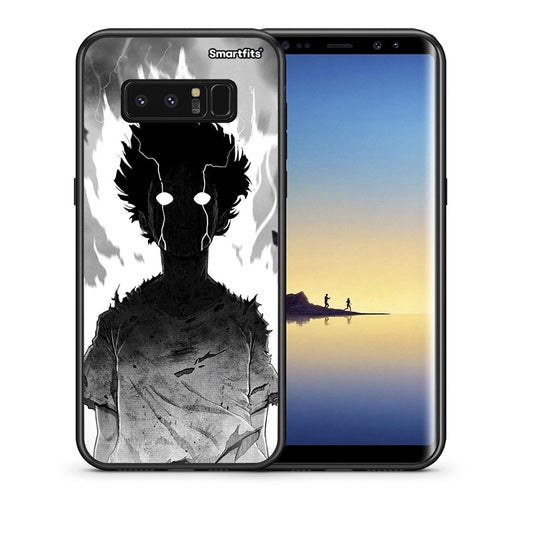 Θήκη Samsung Note 8 Anime Boy από τη Smartfits με σχέδιο στο πίσω μέρος και μαύρο περίβλημα | Samsung Note 8 Anime Boy case with colorful back and black bezels
