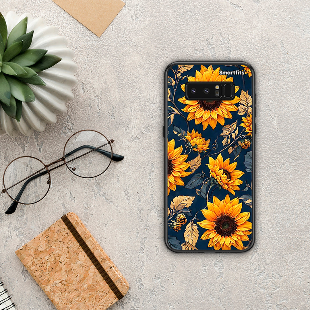 Autumn Sunflowers - Samsung Galaxy Note 8 θήκη