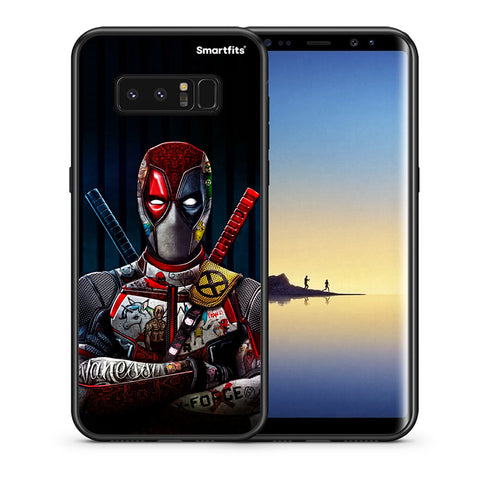 Θήκη Samsung Note 8 Funny Guy από τη Smartfits με σχέδιο στο πίσω μέρος και μαύρο περίβλημα | Samsung Note 8 Funny Guy case with colorful back and black bezels