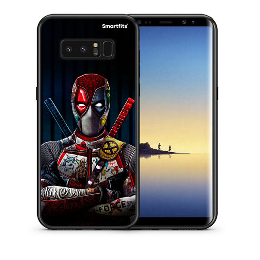 Θήκη Samsung Note 8 Funny Guy από τη Smartfits με σχέδιο στο πίσω μέρος και μαύρο περίβλημα | Samsung Note 8 Funny Guy case with colorful back and black bezels