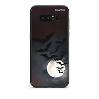 Thumbnail for samsung note 8 Halloween Bat Night Θήκη από τη Smartfits με σχέδιο στο πίσω μέρος και μαύρο περίβλημα | Smartphone case with colorful back and black bezels by Smartfits