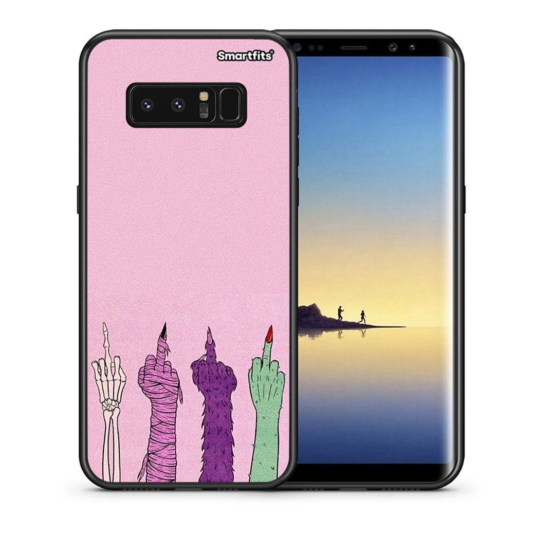 Θήκη Samsung Note 8 Halloween Be A Lady από τη Smartfits με σχέδιο στο πίσω μέρος και μαύρο περίβλημα | Samsung Note 8 Halloween Be A Lady case with colorful back and black bezels