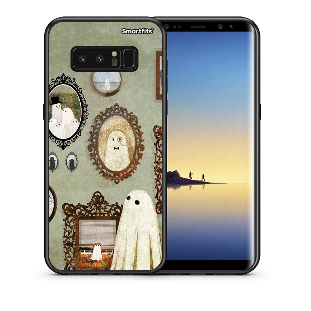 Θήκη Samsung Note 8 Halloween Ghost Season από τη Smartfits με σχέδιο στο πίσω μέρος και μαύρο περίβλημα | Samsung Note 8 Halloween Ghost Season case with colorful back and black bezels
