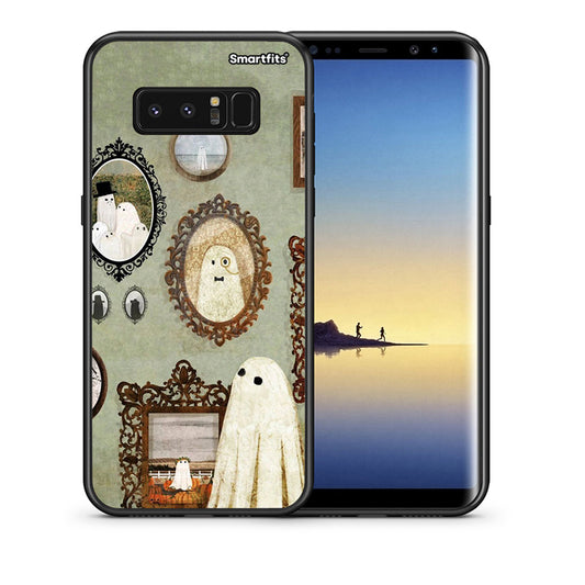 Θήκη Samsung Note 8 Halloween Ghost Season από τη Smartfits με σχέδιο στο πίσω μέρος και μαύρο περίβλημα | Samsung Note 8 Halloween Ghost Season case with colorful back and black bezels