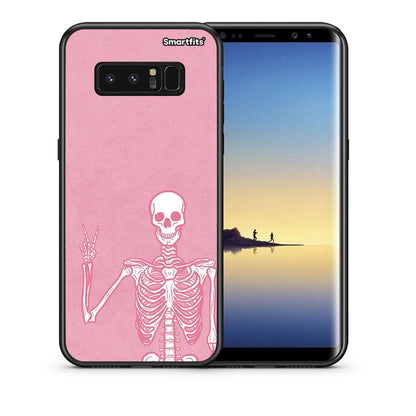 Θήκη Samsung Note 8 Halloween Motivation από τη Smartfits με σχέδιο στο πίσω μέρος και μαύρο περίβλημα | Samsung Note 8 Halloween Motivation case with colorful back and black bezels