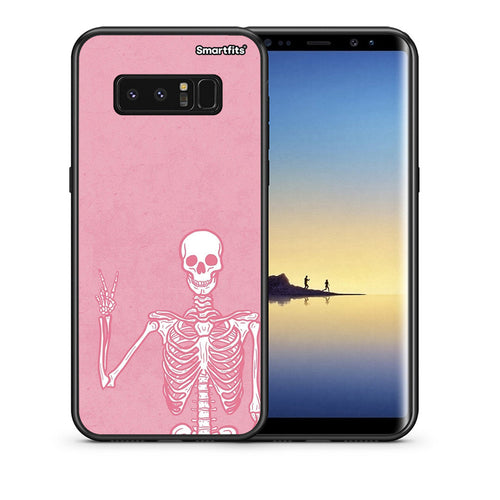 Θήκη Samsung Note 8 Halloween Motivation από τη Smartfits με σχέδιο στο πίσω μέρος και μαύρο περίβλημα | Samsung Note 8 Halloween Motivation case with colorful back and black bezels